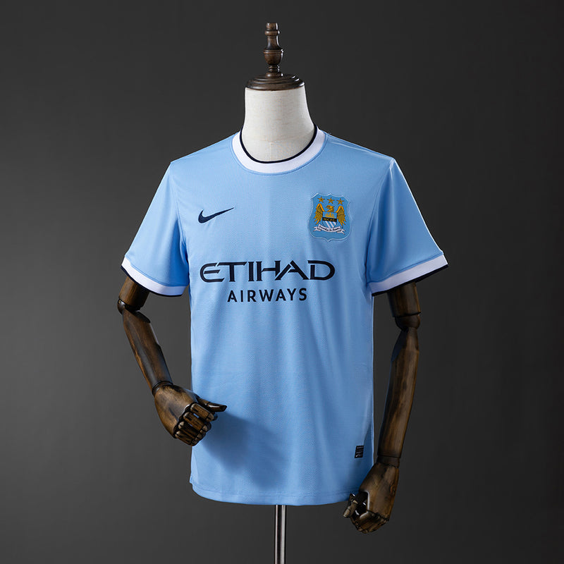 Manchester City Jersey 2013-14 Home Retro Football Kit