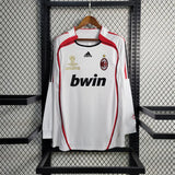 AC Milan Jersey Away Kit 2006 2007 Retro Long Sleeves - PalmSportss