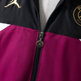 PSG Windbreaker 2025/26 Black & Psychedelic Purple Football Soccer Jacket