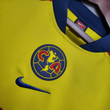 Retro Club America Jersey 2001-02 Home Yellow Football Kit Soccer Jersey