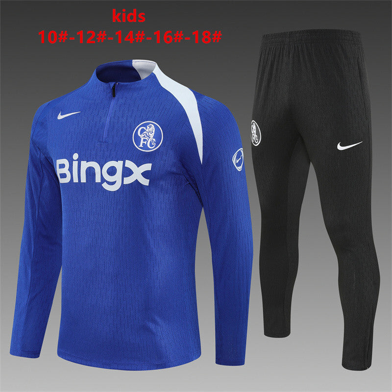 Kids Chelsea Training Tracksuits 25/26 Football Kit Soccer Jersey
