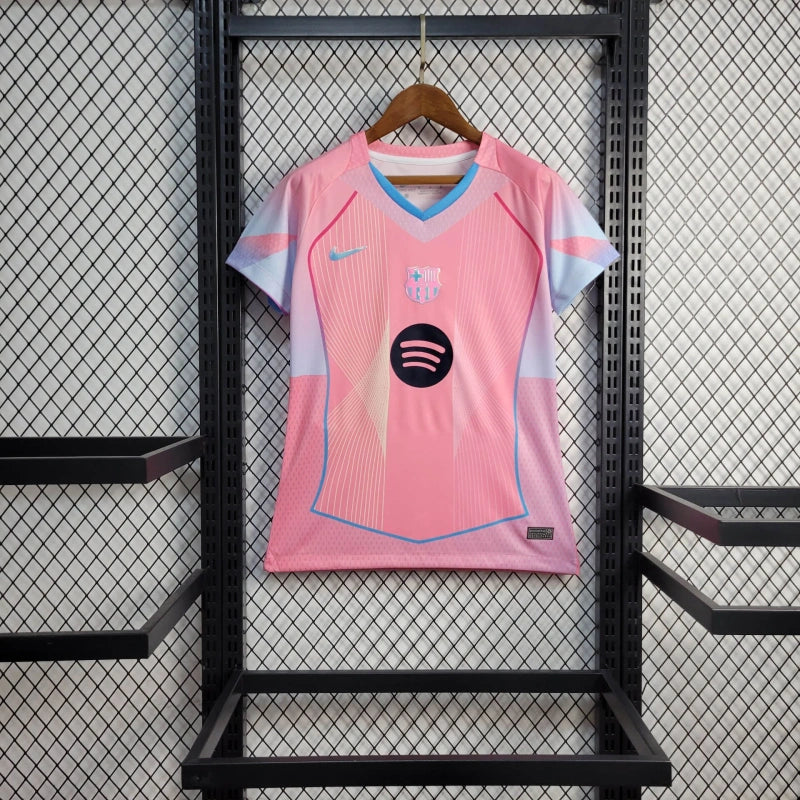 Women Barcelona Jersey 25/26 Pink Football Kit Soccer Jersey