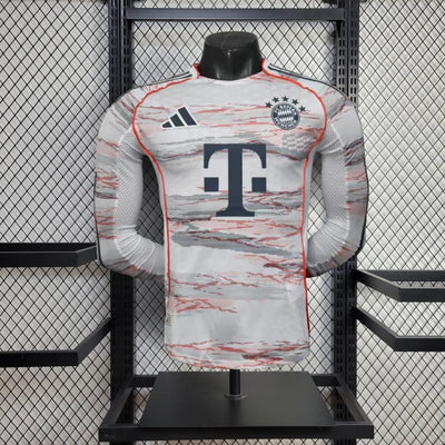 Player Version Bayern Munich Jersey 25/26 Away Long Sleeves Football Kit Soccer Jersey