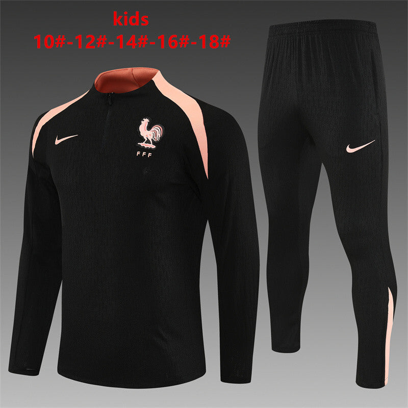 Kids France Training Tracksuits 25/26 Football Kit Soccer Jersey