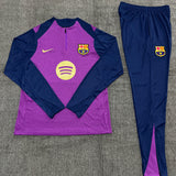 Kids Barcelona Training Tracksuits 25/26 Football Kit Soccer Jersey