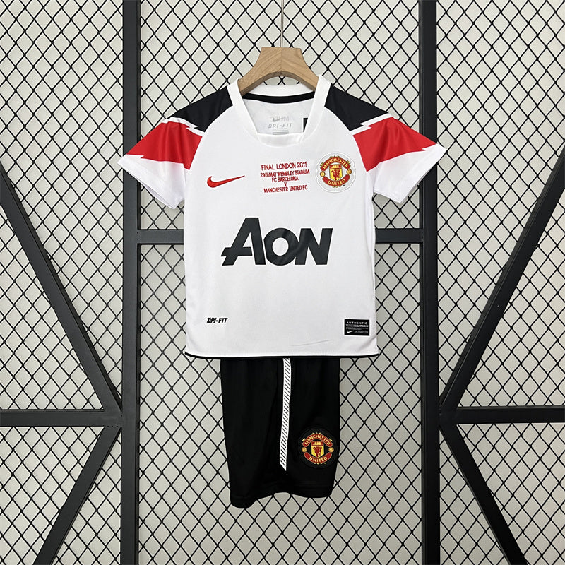 Retro Kids Manchester United Away Jersey 10/11