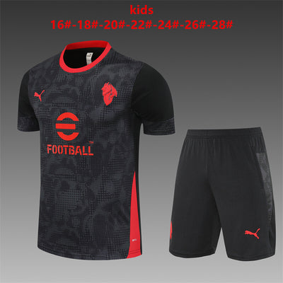 Kids AC Milan Training Tracksuits 25/26 Football Kit Soccer Jersey