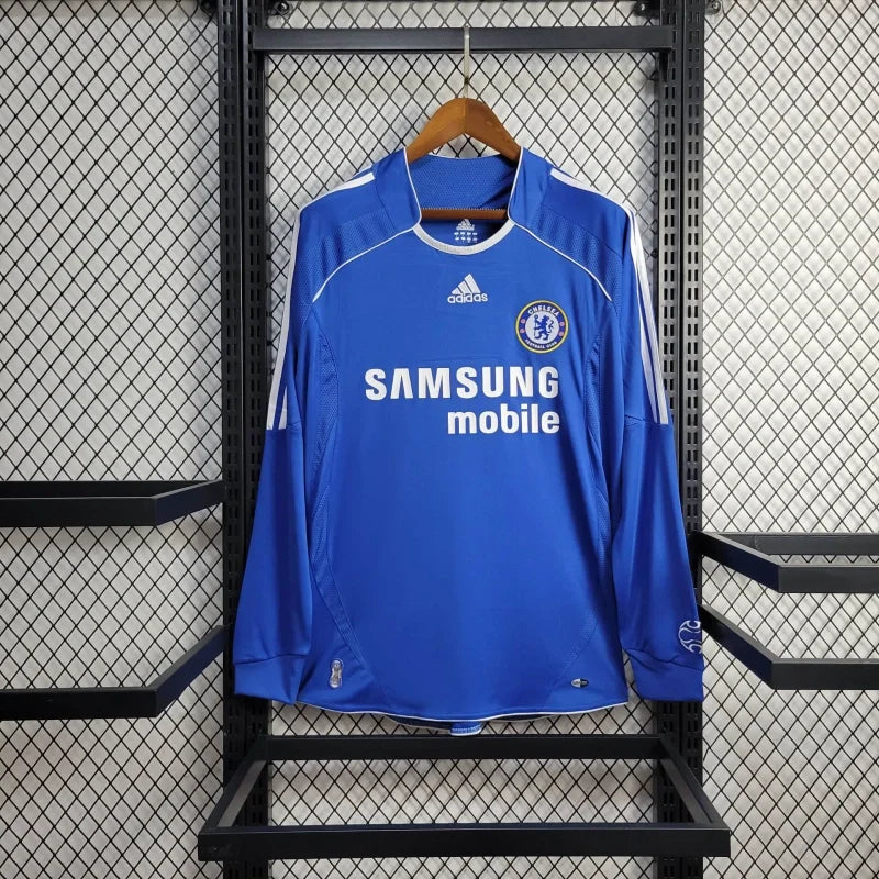 Retro Chelsea Jersey Home Kit 2006/07 Long Sleeves Football Soccer Shirt