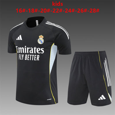 Kids Real Madrid Training Tracksuits 25/26 Football Kit Soccer Jersey
