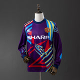 Man United Jersey 1992-94 Goalkeeper Retro Football Kit Long Sleeves