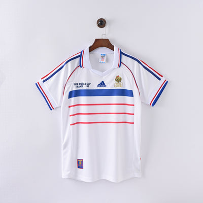 Retro France Jersey 1998 Away Football Kit Soccer Jersey
