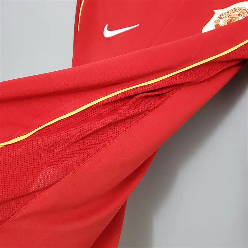 Manchester United Jersey Home Kit 2006/07 Retro Long Sleeves Football Team Soccer Shirt