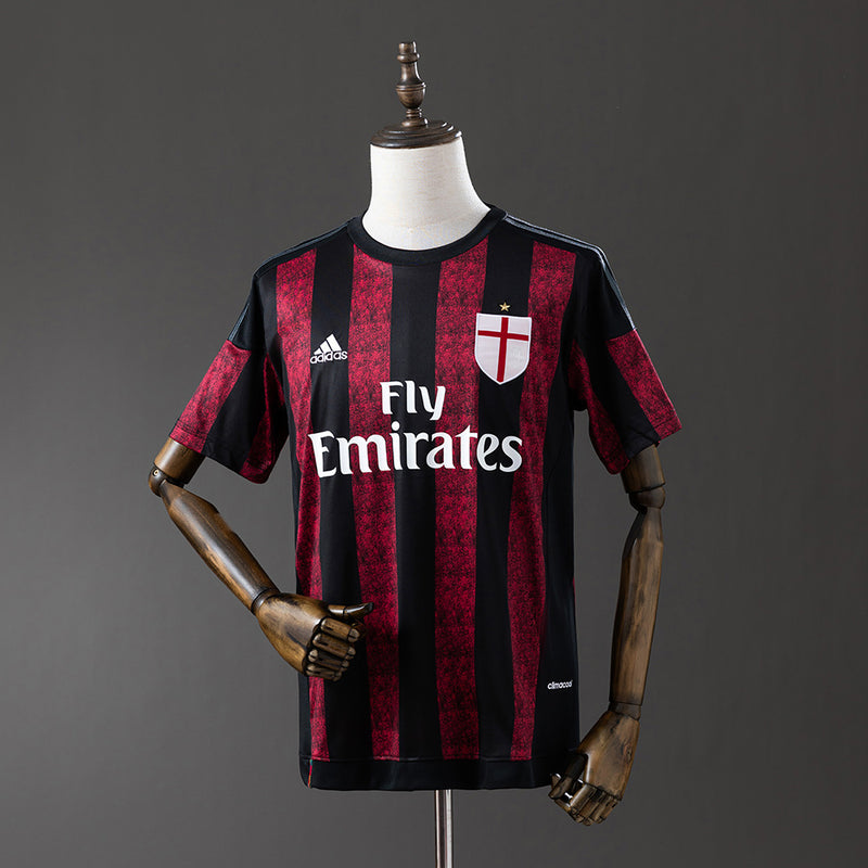 AC Milan Jersey 2015-16 Home Retro Football Kit