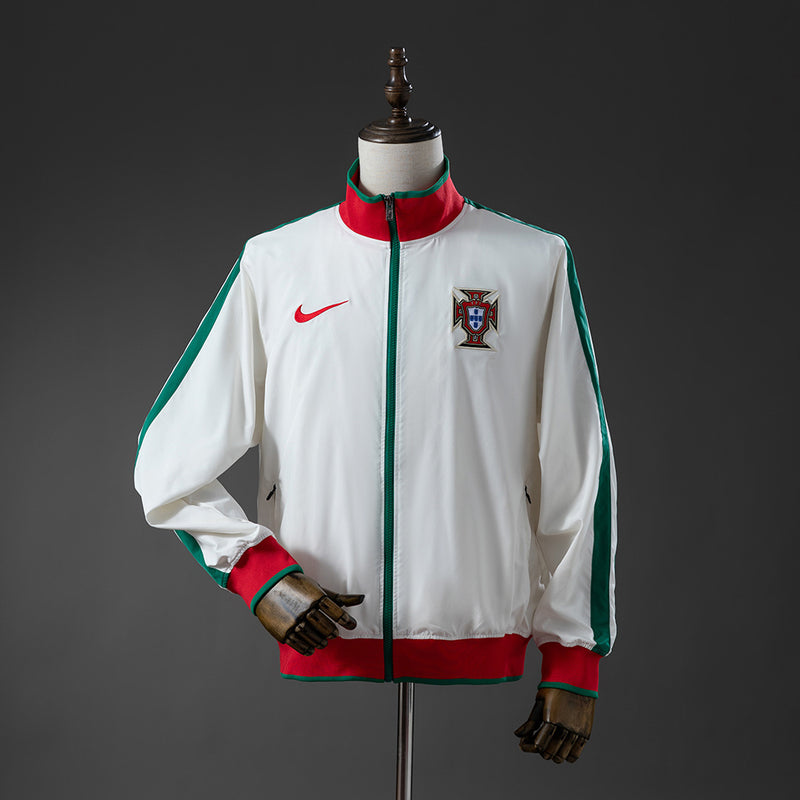 Portugal Windbreaker 2010 White Football Soccer Jacket