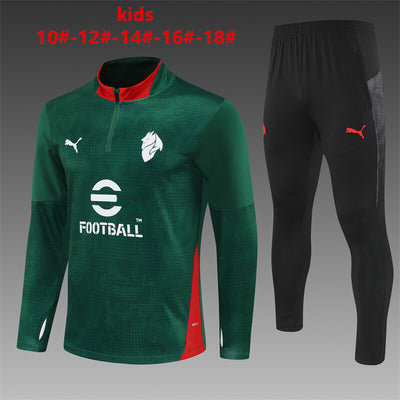 Kids AC Milan Training Tracksuits 25/26 Football Kit Soccer Jersey