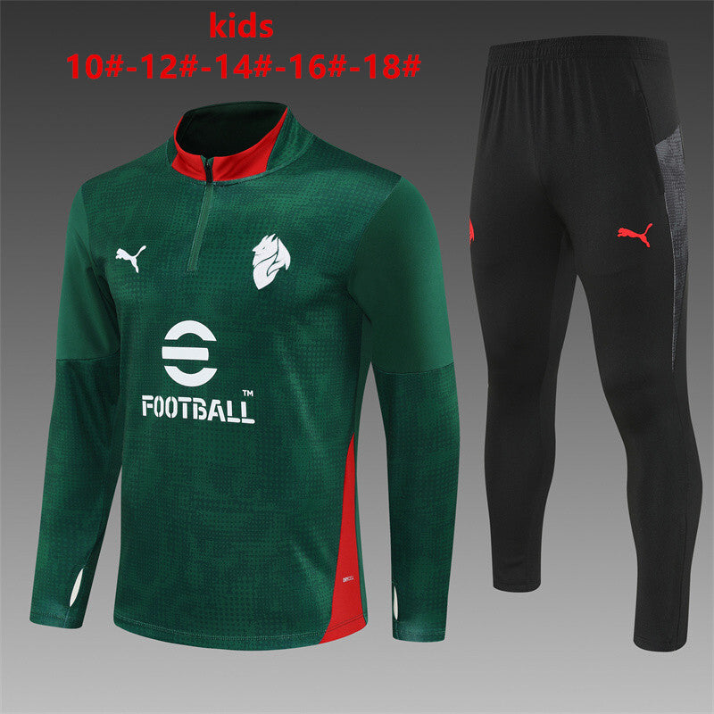 Kids AC Milan Training Tracksuits 25/26 Football Kit Soccer Jersey