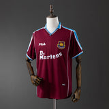 West Ham United Jersey 1999-01 Home Retro Football Kit