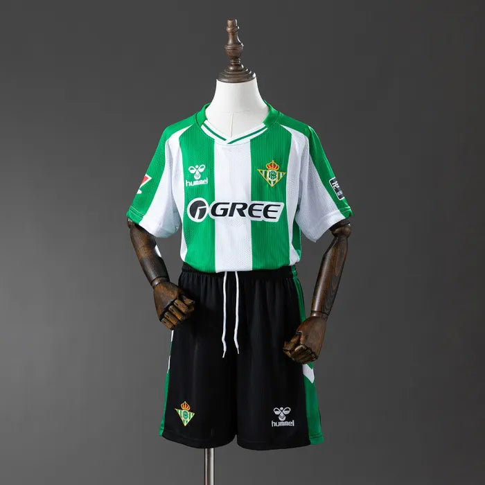Kids Real Betis Jersey 25/26 Home Football Kit