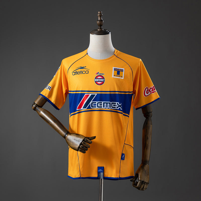 Club Tigres Home Jersey 2005-2006 Retro Football Kit Soccer Shirt