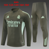 Kids Real Madrid Training Tracksuits 25/26 Football Kit Soccer Jersey