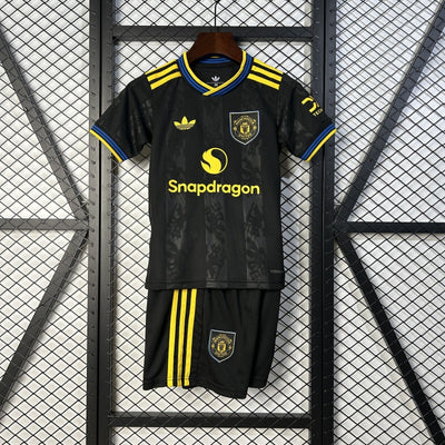 Kids Manchester United Jersey 25/26 Third Football Kit Soccer Jersey