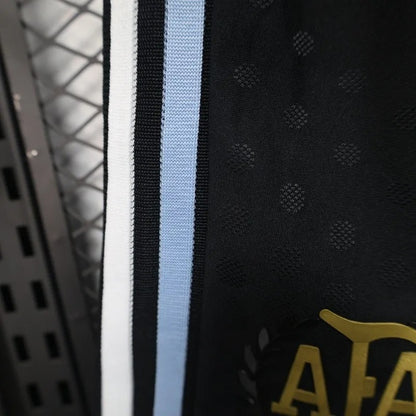 Player Version Argentina Shorts 2025 Black Football Kit Soccer Shorts