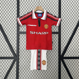 Retro Kids Man United Home Jersey 98/99