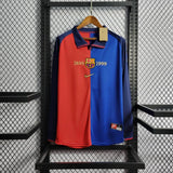 Retro-Barcelona-Jersey-1899-1999-Anniversary-Football-Kit-Soccer-Shirt-Long-Sleeves - PalmSportss