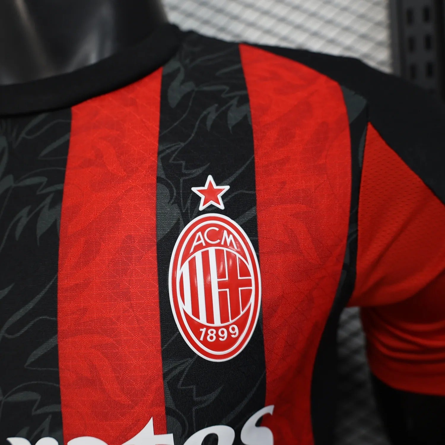player version ac milan jersey 25/26 home football kit soccer jersey