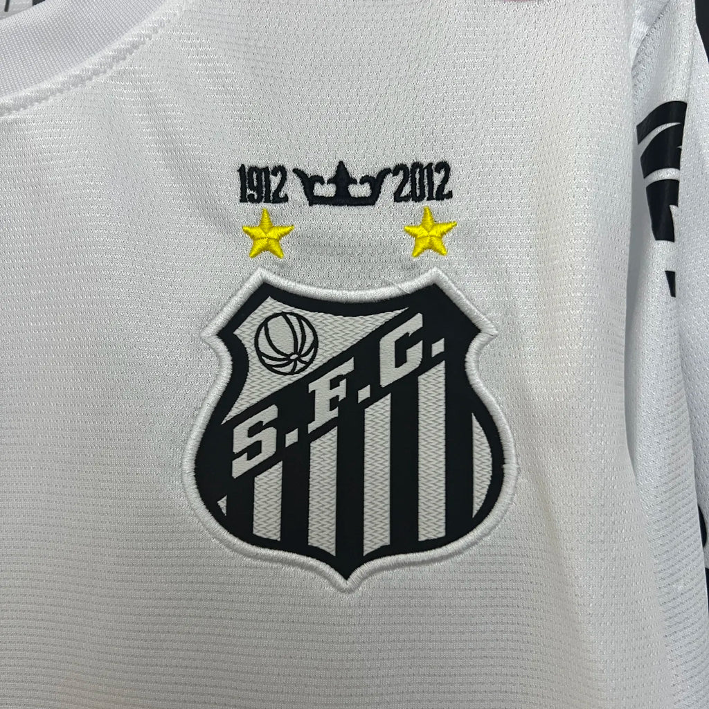 Retro Santos Jersey 12/13 Home Long Sleeves Football Kit Soccer Shirt