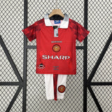 Retro Kids Man United Home Jersey 96/97