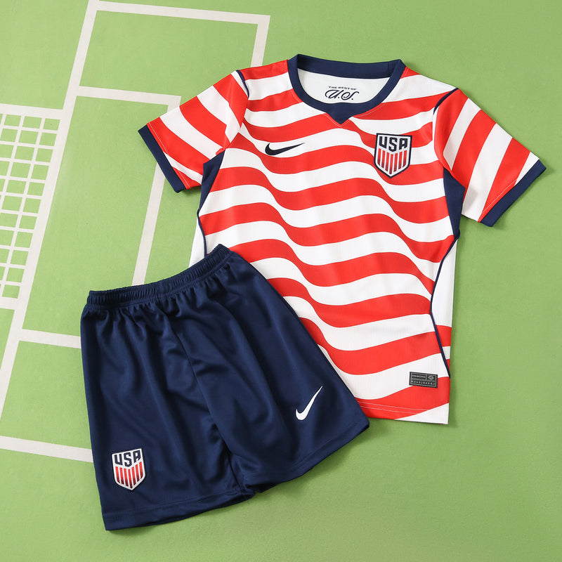 Kids USA Home Jersey 2026 World Cup Football Kit Soccer Shirt