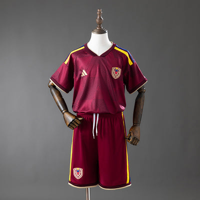 Kids Venezuela Home Jersey 2026 World Cup Football Kit Soccer Jersey