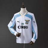 Lazio Jersey 2000-01 Away Retro Football Kit Long Sleeves