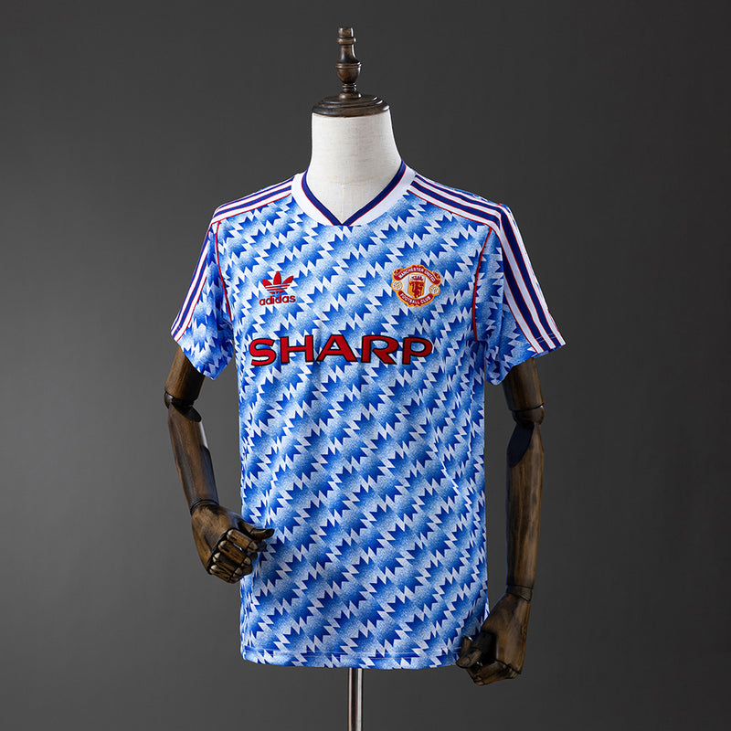 Manchester United Jersey 1990-92 Away Retro Football Kit