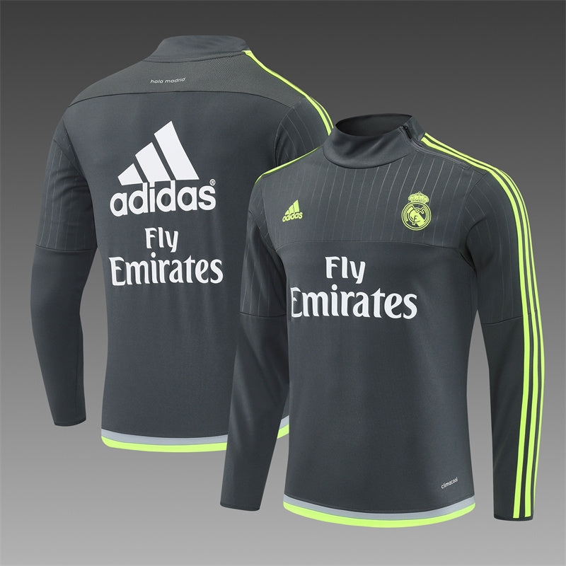 Retro Real Madrid Training Tracksuits 2015-16 Football Kit Soccer Jersey