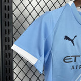 Kids Manchester City Home Jersey 25/26 Football Kit Soccer Jersey - PalmSportss