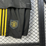 Kids Man United Jersey 25/26 Third Football Kit Soccer Jersey