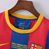 Retro Barcelona Jersey 2010-11 Home Long Sleeves Football kits Soccer shirt - PalmSportss