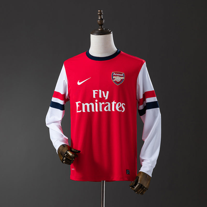 Arsenal Jersey 2012-14  Home Retro Football Kit Long Sleeves