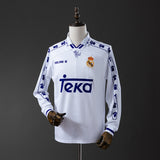 Real Madrid Jersey 1994/96 Home Retro Football Kit Long Sleeves