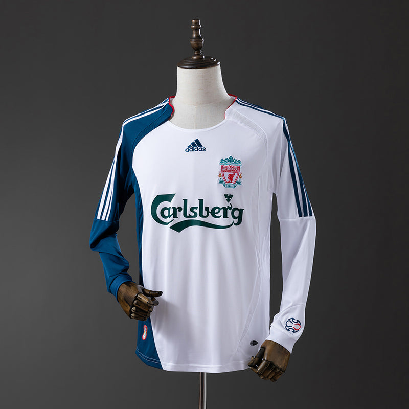 Liverpool Jersey 2006-07 Away Retro Football Kit Long Sleeves