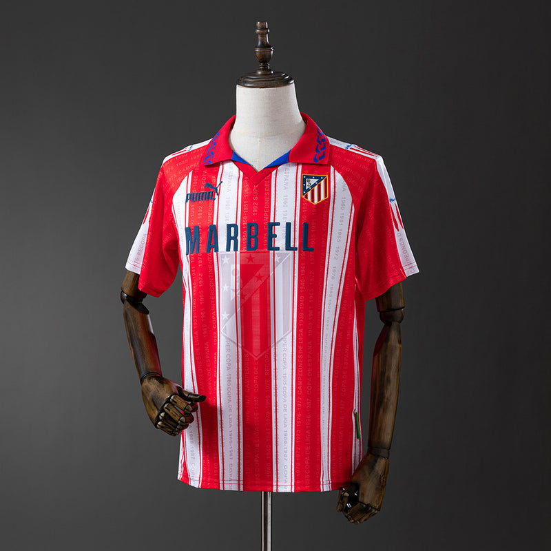 Atletico Madrid Jersey 1995-96 Home Retro Football Kit