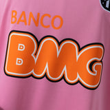 Santos Pink Jersey 2012-2013 Long Sleeves Retro Football Kit Soccer Shirt PalmSportss