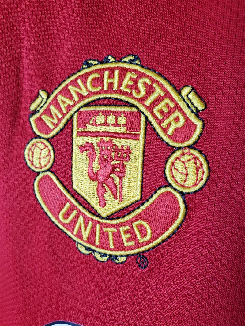 Manchester United Jersey Home Kit 2005/06 Retro Long Sleeve Football Team Soccer Shirt