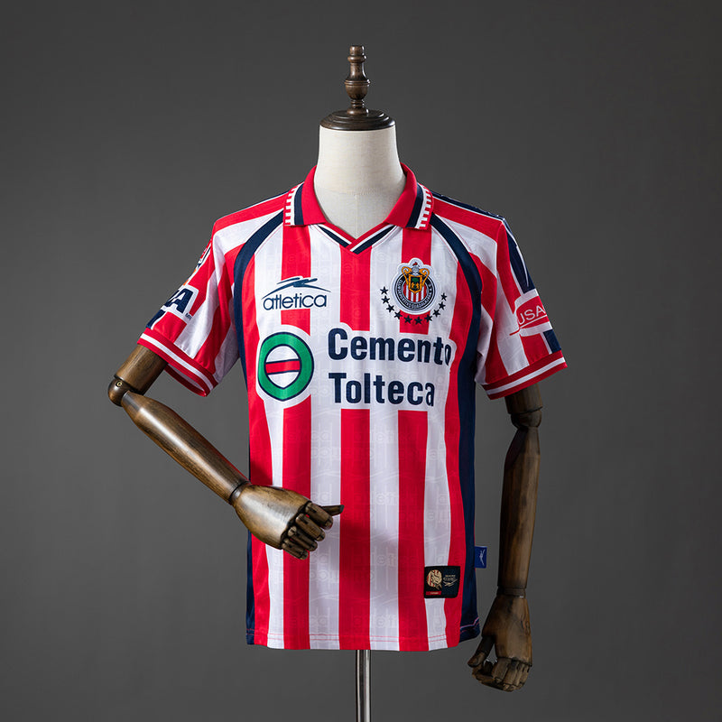 Chivas Home Jersey 1999-2000 Retro Football Kit Soccer Shirt