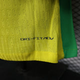 Player Version Brazil Jersey 25/26 Home Long Sleeves Football Kit Soccer Jersey