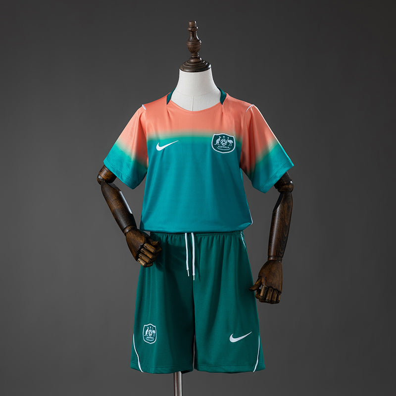 Kids Australia Away Jersey 2026 World Cup Football Kit Soccer Shirt