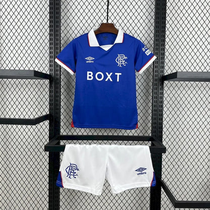 Kids Rangers Jersey 25/26 Home Football Kit Soccer Jersey