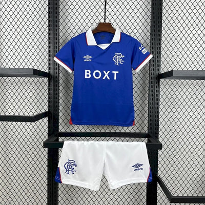 Kids Rangers Jersey 25/26 Home Football Kit Soccer Jersey